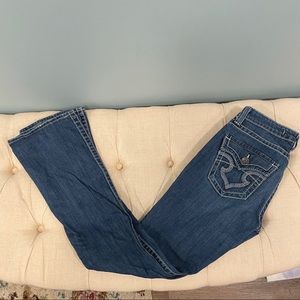 Buckle Jeanes! Big star buckle hazel curvy fit flare jeans size 27 long